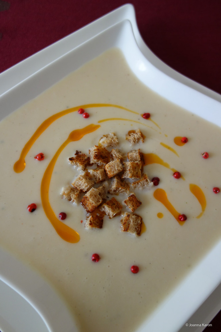 Scharfe Blumekohlcremesuppe