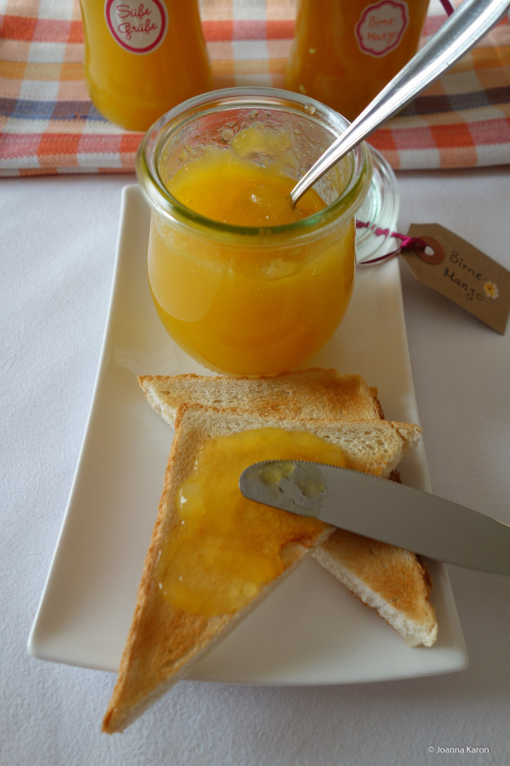 Birnen-Mango-Konfitüre