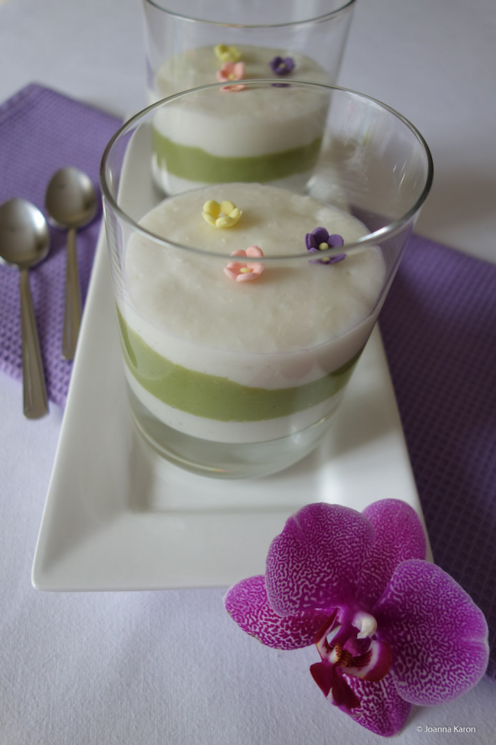 Matcha-Kokos-Pudding