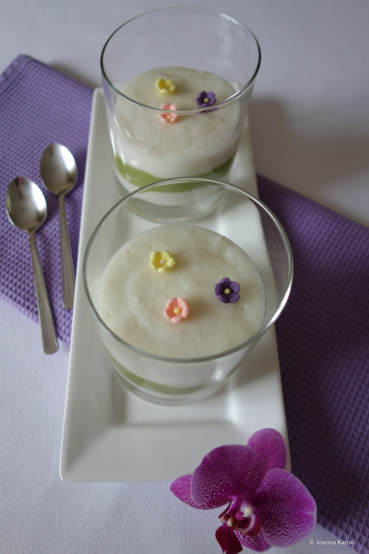 Matcha-Kokos-Pudding