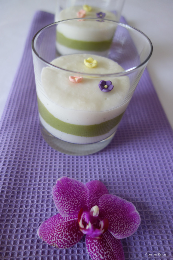 Matcha-Kokos-Pudding