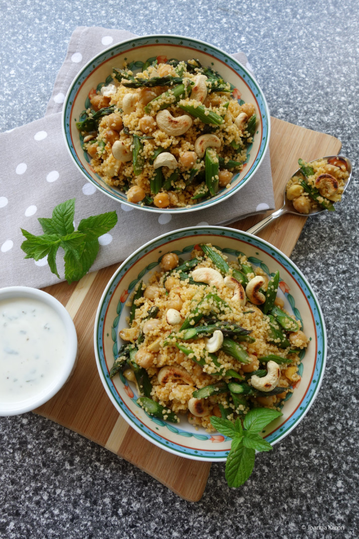 Couscous-Spargel-Kichererbsen-Salat mit Cashewkernen - Die ...
