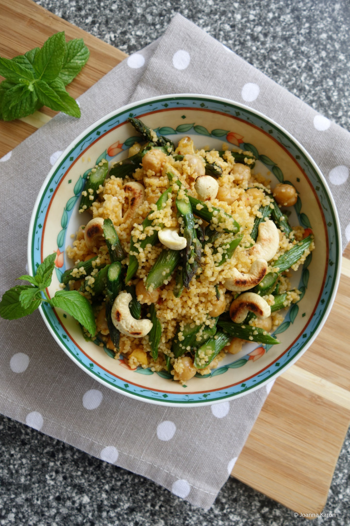 Couscous-Spargel-Kichererbsen-Salat mit Cashewkernen - Die ...