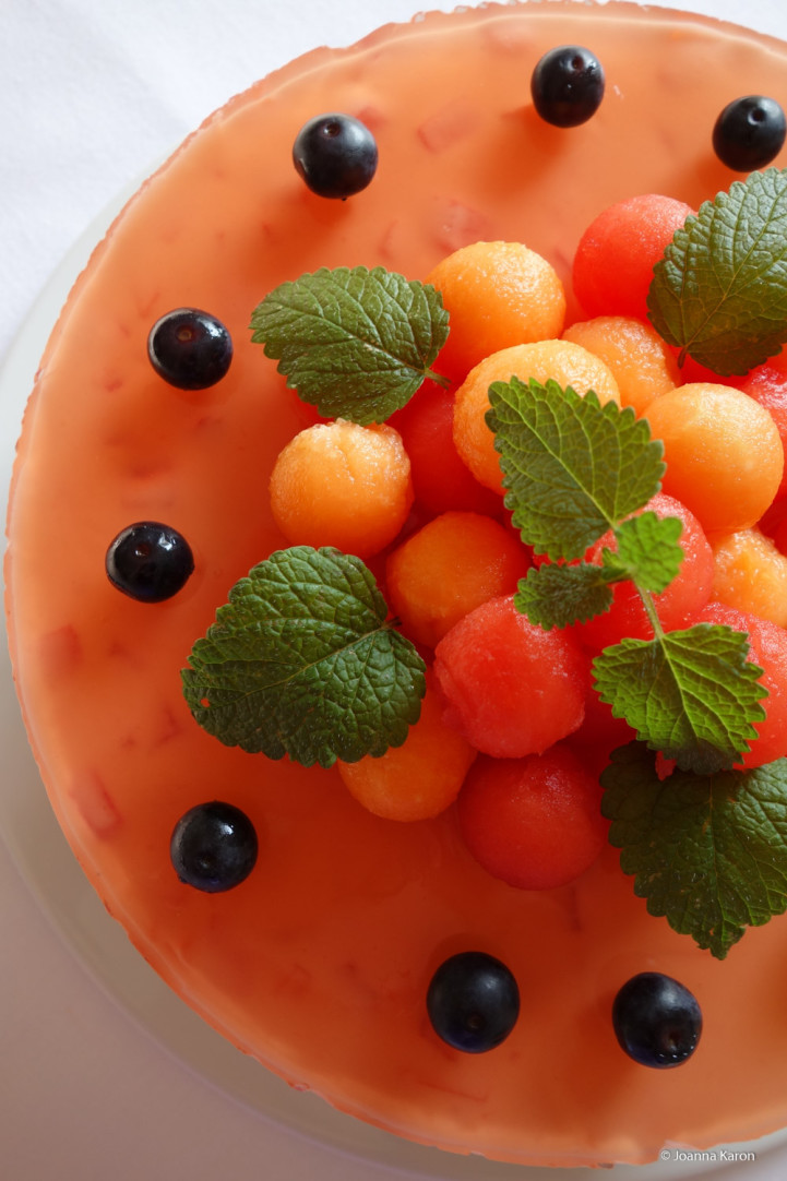 Erfrischende Melonen-Joghurt-Torte - Die Küchenzuckerschnecke
