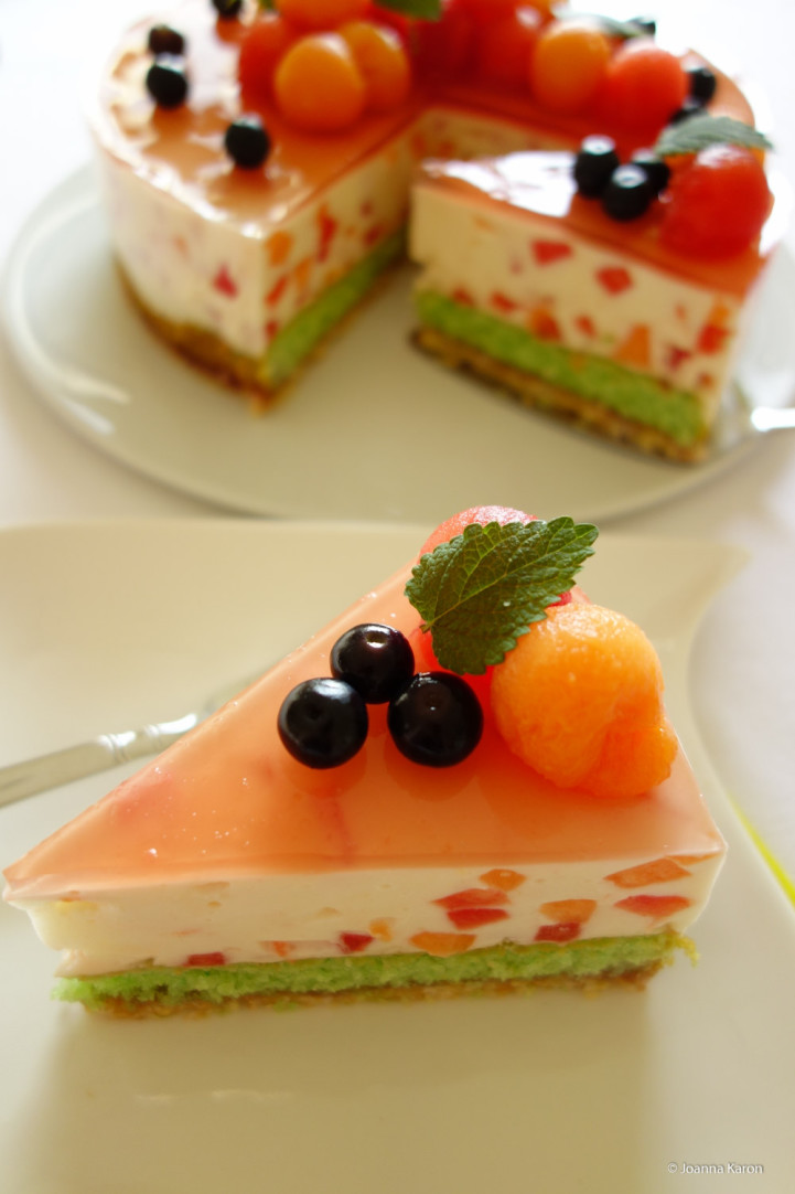 Melonen-Joghurt-Torte