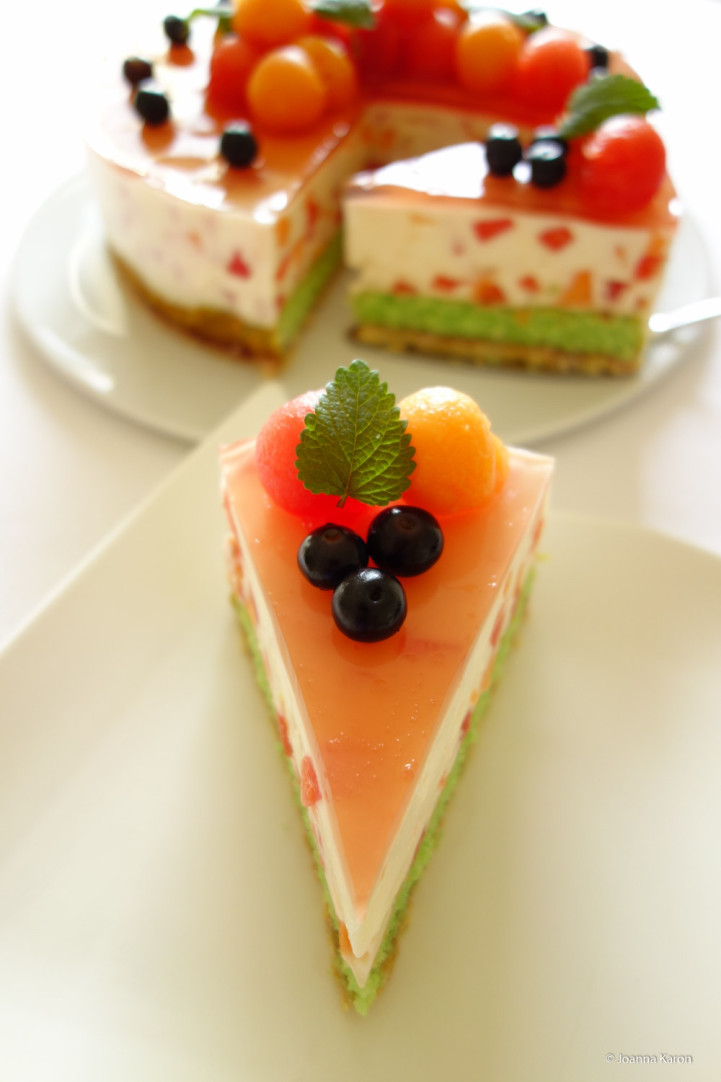 Melonen-Joghurt-Torte