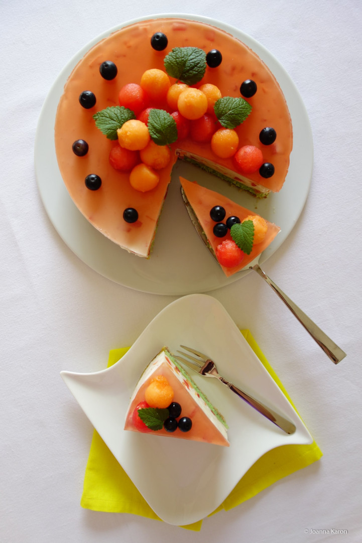 Melonen-Joghurt-Torte