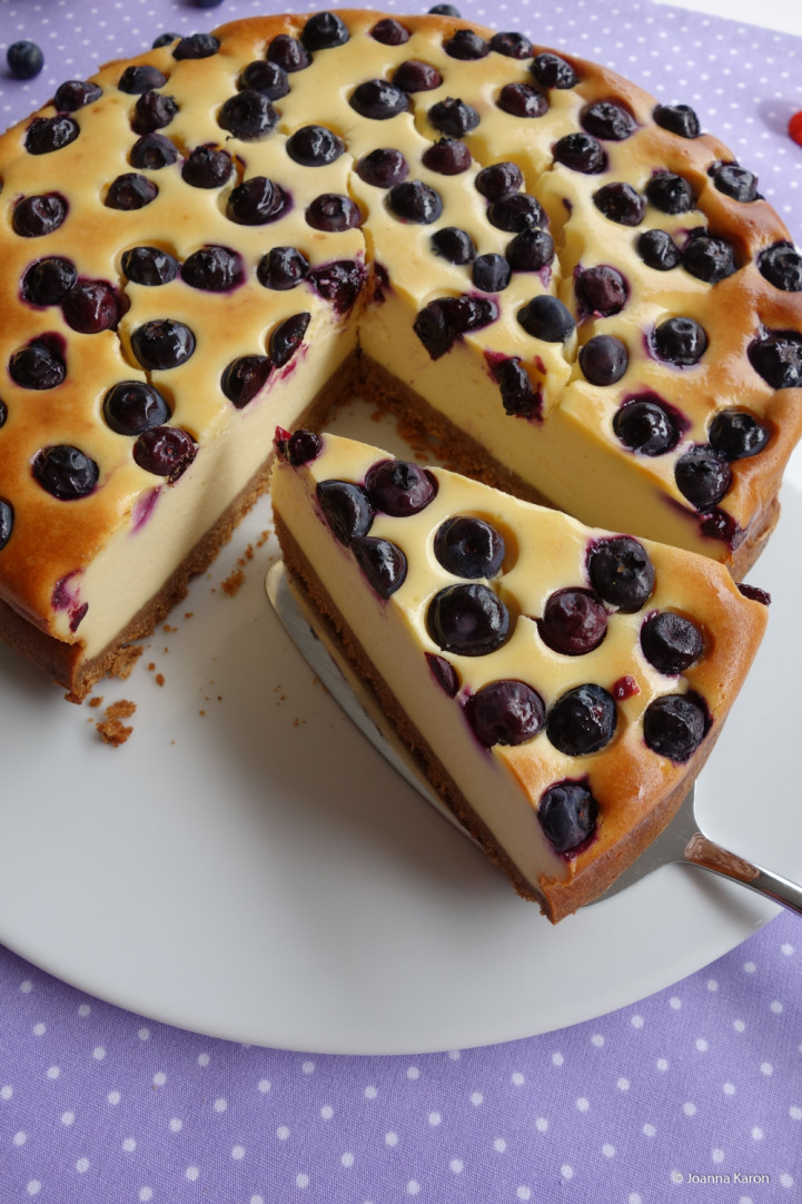 Amerikanischer Blueberry Cheesecake