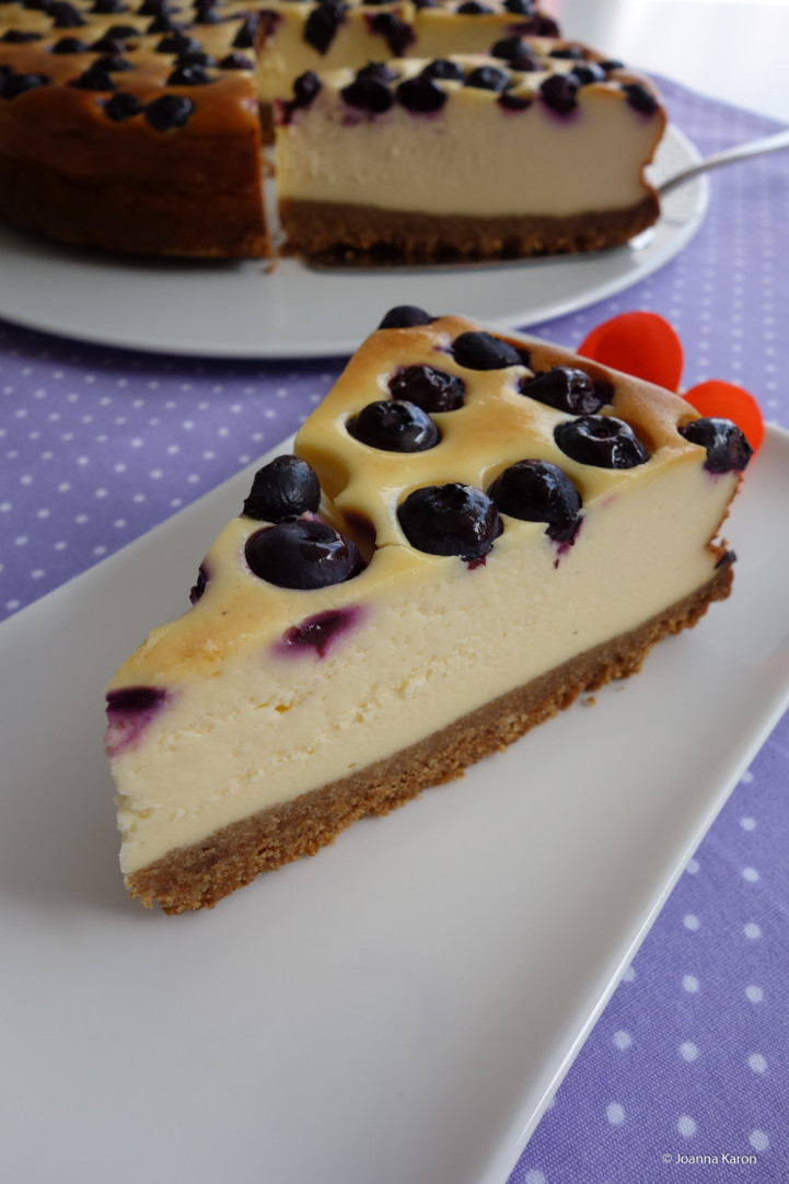 Amerikanischer Blueberry Cheesecake