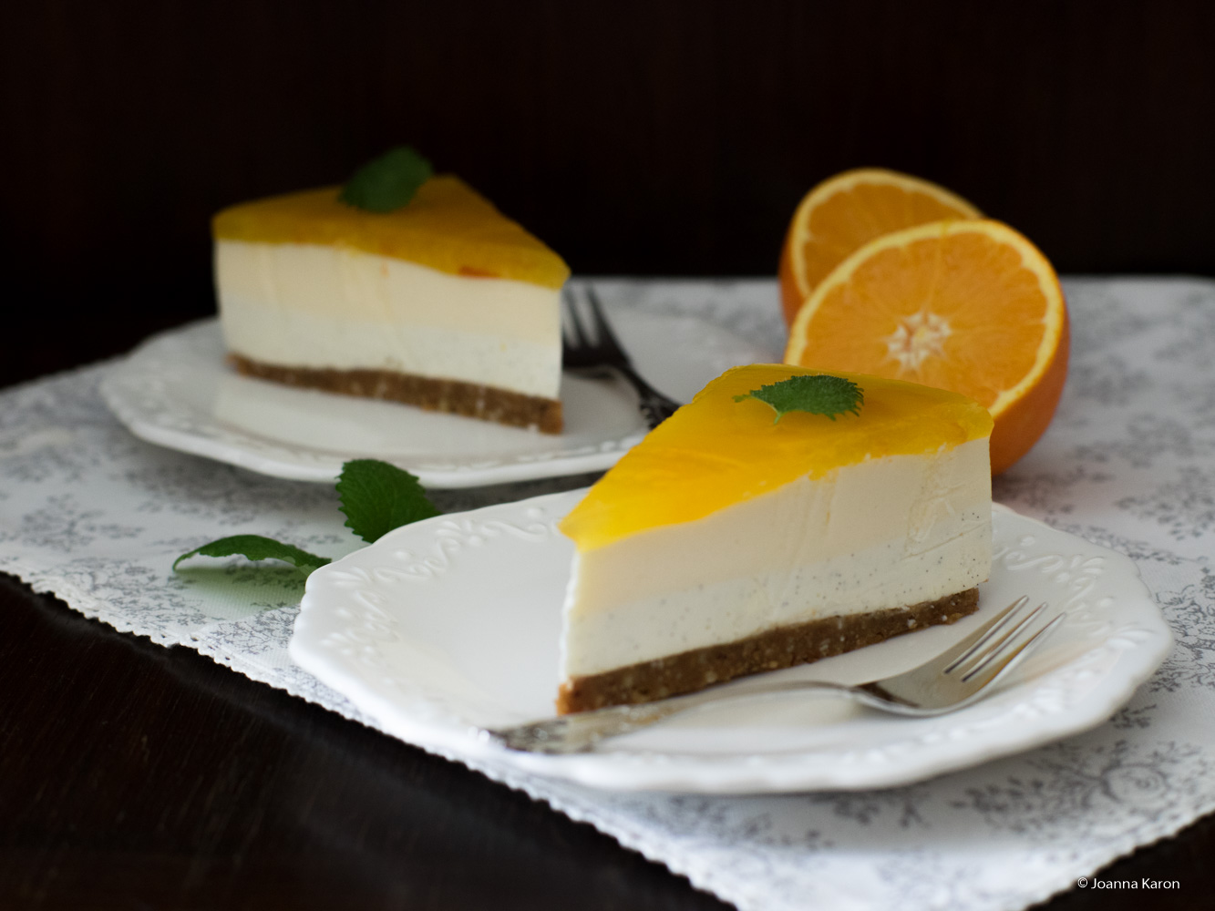 Orangen Vanille Cheesecake mit einem Hauch Muskat - Die ...