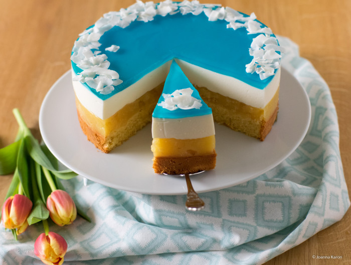 Blue Hawaii Torte oder auch Swimmingpool-Torte - Die Küchenzuckerschnecke