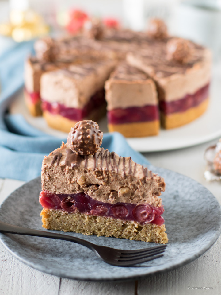 Rocher-Torte mit Kirschen - Die Küchenzuckerschnecke